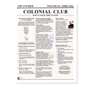 Colonial Club April Newsletter